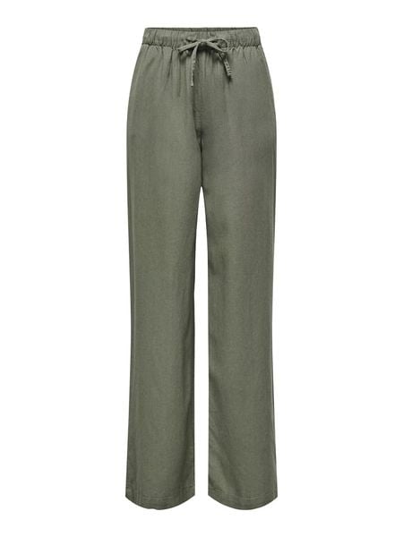 ONLY Spodnie w kolorze zielonym rozmiar: M/L32. Zielone spodnie materiałowe damskie Only, bez wzorów, z materiału. Za 119.95 zł.