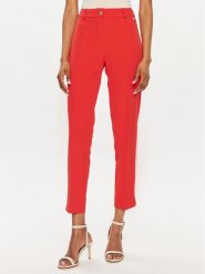 Maryley Spodnie materiałowe 24EB52Z/M23/43FI Czerwony Regular Fit. Czerwone spodnie materiałowe damskie Maryley, bez wzorów, z materiału. Za 169.99 zł.