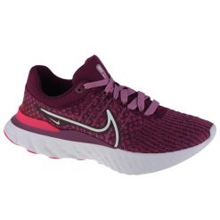 Buty do biegania damskie Nike React Infinity Run Flyknit 3. Fioletowe obuwie sportowe damskie Nike, bez zapięcia, do biegania. Za 599.99 zł.
