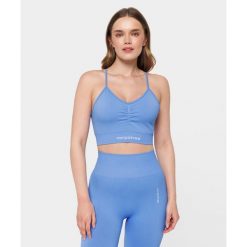 Biustonosz bezszwowy Carpatree Allure niebieski. Niebieskie biustonosze sportowe damskie Carpatree, bez wzorów. W wyprzedaży za 119.99 zł.