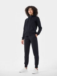 4F Spodnie dresowe joggery damskie S. Niebieskie spodnie dresowe damskie 4F, s, bez wzorów, z bawełny. W wyprzedaży za 59.99 zł.