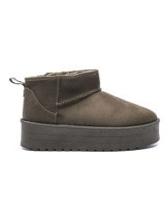 C'M Botki w kolorze khaki rozmiar: 41. Brązowe botki damskie C'M, bez obcasa, na platformie, bez zapięcia. Za 114.17 zł.