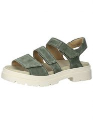 Ara Shoes Skórzane sandały w kolorze zielonym rozmiar: 40. Zielone sandały damskie Ara Shoes, bez wzorów, z otwartym noskiem, bez obcasa, bez zapięcia. Za 259.13 zł.