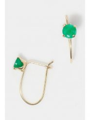 L instant d Or Złote kolczyki "Emeraude envoutant" ze szmaragdami rozmiar: onesize. Zielone kolczyki damskie L instant d Or, z szmaragdem, złote. Za 470.45 zł.