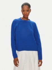 Weekend Max Mara Sweter Gabbia 2425366162 Granatowy Regular Fit. Niebieskie swetry klasyczne damskie Weekend Max Mara, s, z wełny, bez kołnierzyka. Za 559.99 zł.