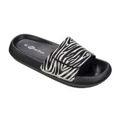 Beco Zebra Vibes klapki damskie - czarny/biały. Czarne klapki damskie 47 Brand, bez wzorów, z syntetyku, bez obcasa, bez zapięcia. Za 254.99 zł.