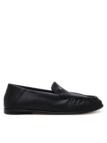 Tommy Hilfiger Mokasyny Soft Leather Squared Toe Loafer FW0FW08412 Czarny. Czarne mokasyny damskie Tommy Hilfiger, ze skóry, bez obcasa. Za 319.99 zł.