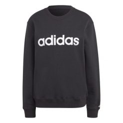 Bluza damska adidas Essentials Linear French Terry. Białe bluzy damskie Adidas, m, bez wzorów, bez kaptura. Za 194.99 zł.