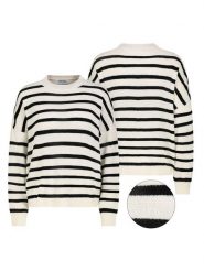 Sublevel Sweter w kolorze kremowym rozmiar: XS. Brązowe swetry klasyczne damskie Sublevel, xs, bez kołnierzyka. Za 113.99 zł.