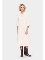 SAINT TROPEZ Sukienka w kolorze kremowym rozmiar: XL. Brązowe sukienki damskie Saint Tropez, bez wzorów, z bawełny, bez ramiączek. Za 114.95 zł.