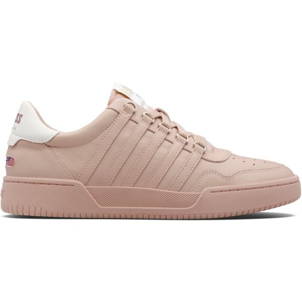 Sneakersy damskie K-Swiss Lawn Court Lth. Czerwone obuwie sportowe casual damskie K-SWISS, bez zapięcia. W wyprzedaży za 389.50 zł.