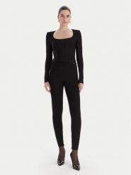Marciano Guess Kombinezon 5BGD15 5036Z Czarny Slim Fit. Czarne sukienki damskie Marciano Guess, z aplikacjami, z wiskozy, bez ramiączek. Za 1,439.00 zł.