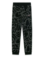 Guess Spodnie dresowe J6YB03 K3924 Czarny Regular Fit. Czarne spodnie dresowe dziewczęce Guess, z aplikacjami, z bawełny. Za 194.99 zł.