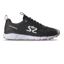 Buty do chodzenia damskie Salming Enroute 3. Czarne obuwie sportowe damskie Salming, z materiału, bez zapięcia, do biegania. Za 419.99 zł.
