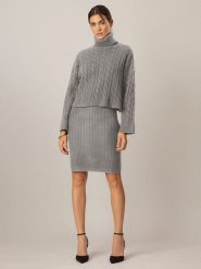 APART 2-częściowy zestaw w kolorze szarym rozmiar: 40. Szare sukienki damskie Apart, bez wzorów, z dzianiny, bez ramiączek. Za 335.02 zł.