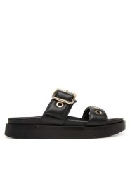 Inuikii Klapki Tilda Buckle 1004.003.0631 Czarny. Czarne klapki damskie Inuikii, bez wzorów, ze skóry, bez obcasa, bez zapięcia. Za 899.99 zł.