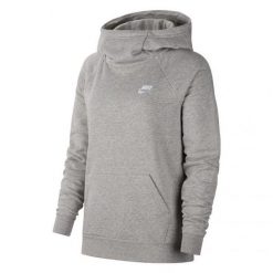 Damska Bluza Z Kapturem Essentials Funnel Neck. Czarne bluzy damskie Nike, s, bez wzorów, z kapturem. Za 222.99 zł.