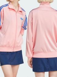 Adidas Kurtka sportowa "Firebird" w kolorze jasnoróżowym rozmiar: XS. Różowe kurtki sportowe damskie Adidas, xs, bez wzorów, bez kaptura. Za 122.67 zł.