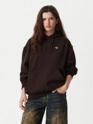 Adidas Bluza Ess Os LH4724 Brązowy Regular Fit. Brązowe bluzy damskie Adidas, xl, bez wzorów, z bawełny, bez kaptura. Za 219.99 zł.