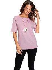 WITT WEIDEN Koszulka w kolorze jasnoróżowym rozmiar: 38. Różowe koszulki damskie WITT WEIDEN, bez wzorów, bez kołnierzyka, bez ramiączek. Za 30.99 zł.