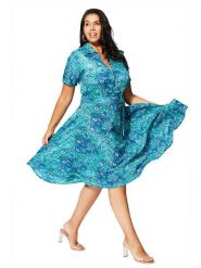 Aller Simplement Sukienka w kolorze niebieskim rozmiar: 42/44. Niebieskie sukienki damskie Aller Simplement, bez wzorów, klasyczne, bez ramiączek. Za 78.99 zł.