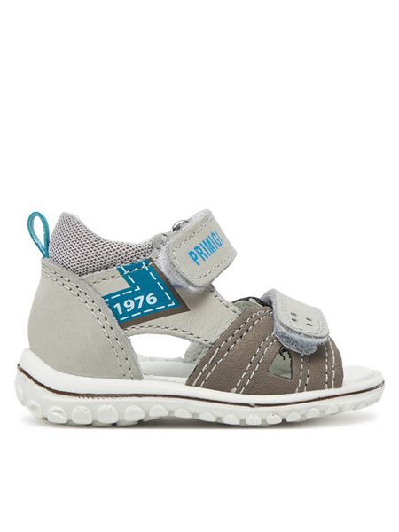 Primigi Sandały 7865022 Szary. Szare sandały chłopięce Primigi, z nubiku, bez zapięcia. Za 229.99 zł.