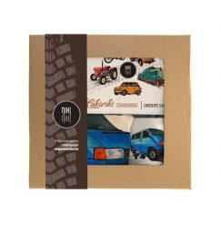 VW T4 — paczka (Zawartość paczki: koszulka, torba, kubek, słodycze; Rozmiar koszulki / bluzy: S (damska); Kolor koszulki / bluzy: biały; Rodzaj nadruk. Białe koszulki damskie nikiniki, s, bez wzorów, z bawełny, bez kołnierzyka, bez ramiączek. Za 169.00 zł.