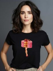 WOOOP Koszulka "Hot Cakes" w kolorze czarnym rozmiar: S. Czarne bluzki damskie Wooop, s, bez wzorów, z bawełny, bez kołnierzyka, bez ramiączek. Za 56.99 zł.