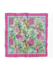 Lucky Bees Chusta w kolorze różowo-zielonym - 55 x 55 cm rozmiar: onesize. Różowe chusty damskie Lucky Bees, bez wzorów, z materiału. Za 33.95 zł.