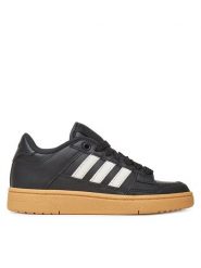 Adidas Sneakersy Rapid Court Low J JQ1728 Czarny. Czarne buty sportowe dziewczęce Adidas, bez wzorów, ze skóry, bez zapięcia. Za 129.99 zł.