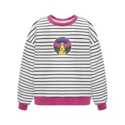 Bluza jeździecka młodzieżowa GALOP WEAR Kosmiczne Porwanie. Biała bluzy damskie GALOP WEAR, m, z aplikacjami, z bawełny, bez kaptura. Za 209.00 zł.