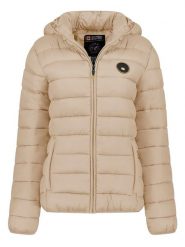 Canadian Peak Kurtka pikowana "Atikamapeak" w kolorze beżowym rozmiar: XL. Brązowe kurtki damskie Canadian Peak, xl, bez wzorów, bez kaptura. Za 170.87 zł.