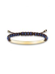 Thomas Sabo Bransoletka w kolorze ciemnobrązowym rozmiar: onesize. Brązowe bransoletki damskie thomas sabo, srebrne. Za 149.31 zł.