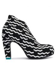 United Nude Botki Fold HI II 10870569129 Czarny. Czarne botki damskie United Nude, z materiału, bez obcasa, na słupku, bez zapięcia. Za 1,169.00 zł.