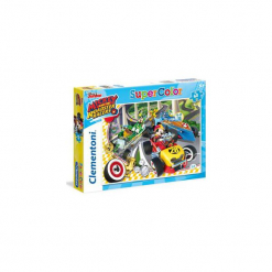 Clementoni 60 ElementÓw Mickey And The Roadster Racers. Szare bez kategorii Clementoni, z materiału. Za 13.19 zł.