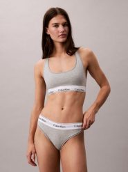 Calvin Klein Stringi Kobiety Bawełna szary, XL. Szare stringi Calvin Klein, bez wzorów, z bawełny. Za 99.95 zł.