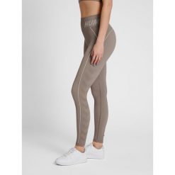 Damskie legginsy ze średnim stanem Hummel TE Christel. Szare legginsy damskie Hummel, xs, bez wzorów, z dzianiny, na fitness i siłownię. Za 156.00 zł.