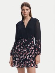 Desigual Sukienka koszulowa 25SWVW31 Czarny Regular Fit. Czarne sukienki damskie Desigual, bez wzorów, z wiskozy, bez ramiączek. Za 239.99 zł.