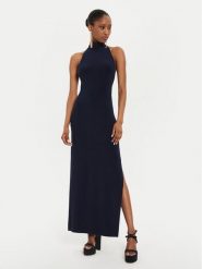 NORMA KAMALI Sukienka wieczorowa KK2243PL236951 Granatowy Slim Fit. Niebieskie sukienki damskie Norma Kamali, bez wzorów, z syntetyku, wizytowe, bez ramiączek. Za 499.99 zł.