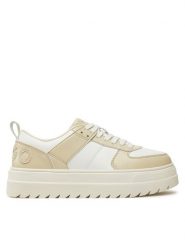 HUGO Sneakersy Lyssa 50536310 Beżowy. Brązowe obuwie sportowe damskie Hugo, z materiału, bez zapięcia. Za 749.99 zł.
