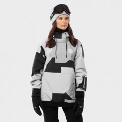 Kurtka snowboardowa damska W1-W Tibet. Czarne kurtki damskie SIROKO, xs, bez wzorów, z softshellu, bez kaptura. Za 844.00 zł.
