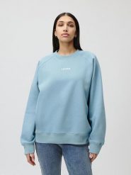 LeGer Bluza "Emma" w kolorze błękitnym rozmiar: 34. Niebieskie bluzy damskie LeGer, bez wzorów, bez kaptura. Za 101.23 zł.