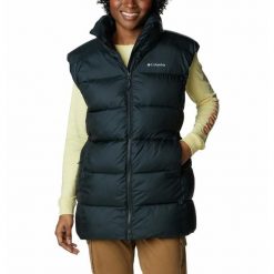 Bezrękawnik Puchowy Damski Columbia Puffect Mid Vest. Czarne kamizelki damskie Columbia, m, bez wzorów, z puchu, bez kaptura. Za 549.00 zł.