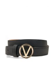 Valentino Pasek VCS7VQ04 Czarny. Czarne paski damskie Valentino, bez wzorów, ze skóry. Za 199.99 zł.
