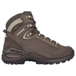 Buty trekkingowe damskie Lowa Renegade Evo Mid Gtx. Brązowe obuwie trekkingowe damskie Lowa, z materiału, za kostkę, bez zapięcia. Za 1,118.00 zł.