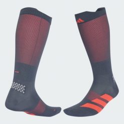 Biegowe skarpety do łydki adizero. Czarne skarpetki damskie Adidas, bez wzorów, z elastanu. Za 89.95 zł.