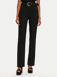 Rinascimento Spodnie materiałowe 1000769154135 Czarny Regular Fit. Czarne spodnie materiałowe damskie Rinascimento, bez wzorów, z materiału. Za 289.99 zł.
