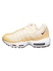Nike Sportswear Skórzane sneakersy "Air Max 95" w kolorze kremowo-żółtym rozmiar: 42,5. Brązowe obuwie sportowe damskie Nike Sportswear, z materiału, bez zapięcia. Za 412.88 zł.