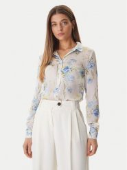 Guess Koszula W6RH73 WDW82 Biały Regular Fit. Białe koszule damskie Guess, xl, z aplikacjami, z syntetyku, bez kołnierzyka, bez ramiączek. Za 379.99 zł.