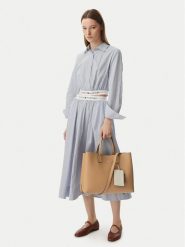 Tommy Hilfiger Torebka Th Icon Satchel AW0AW18723 Khaki. Brązowe torebki klasyczne damskie Tommy Hilfiger, ze skóry, bez dodatków. Za 699.99 zł.